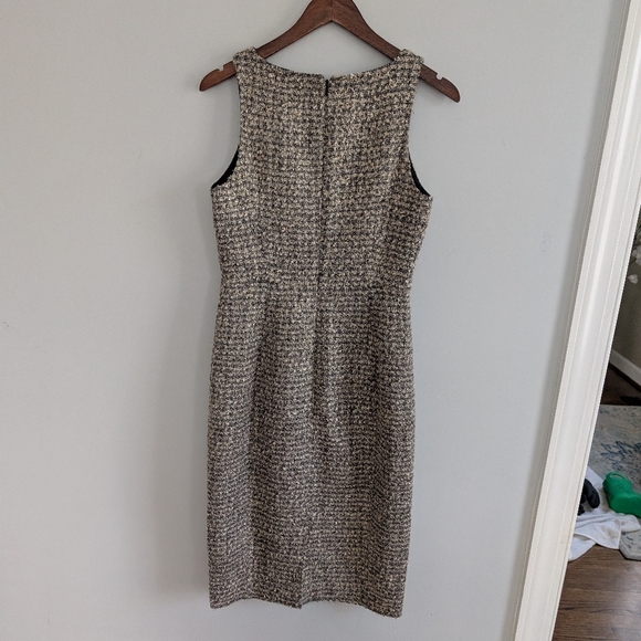 Women's J.Crew Collection 4 Tinsel Tweed Shift Dress Cocktail Formal Business - Picture 3 of 9